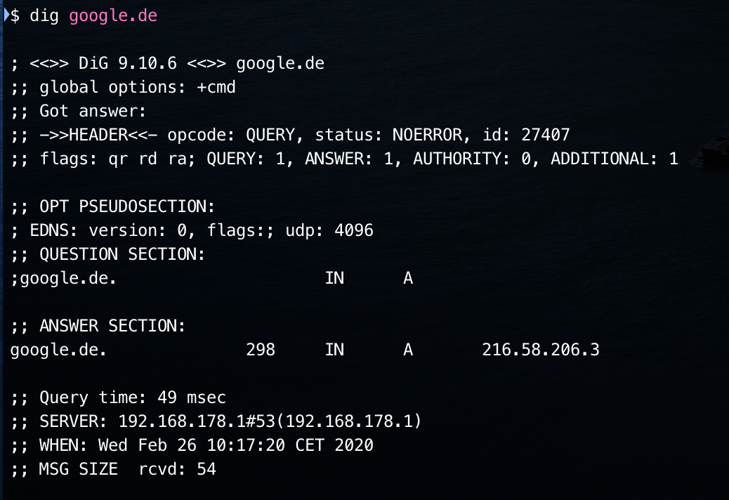 How to use dig for checking DNS records